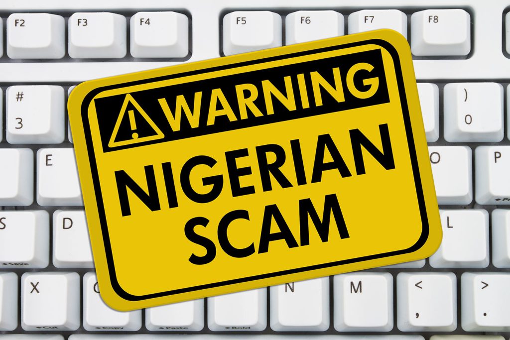 Nigerian Scam Warning Sign
